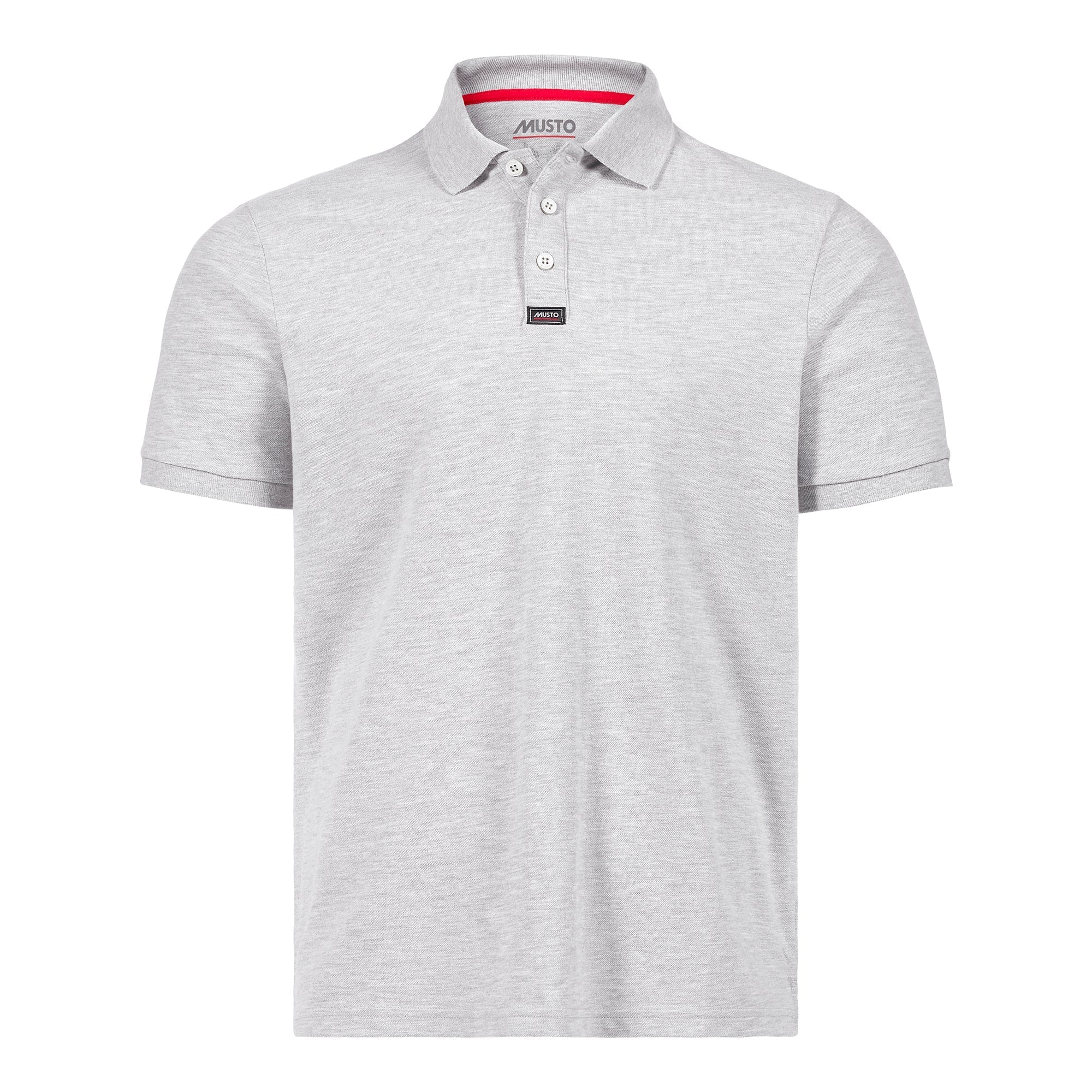 MUSTO ESS PIQUE POLO GREY MELANGE (Online only*) - Henry BucksPoloDS82133 - GRMEL - SM