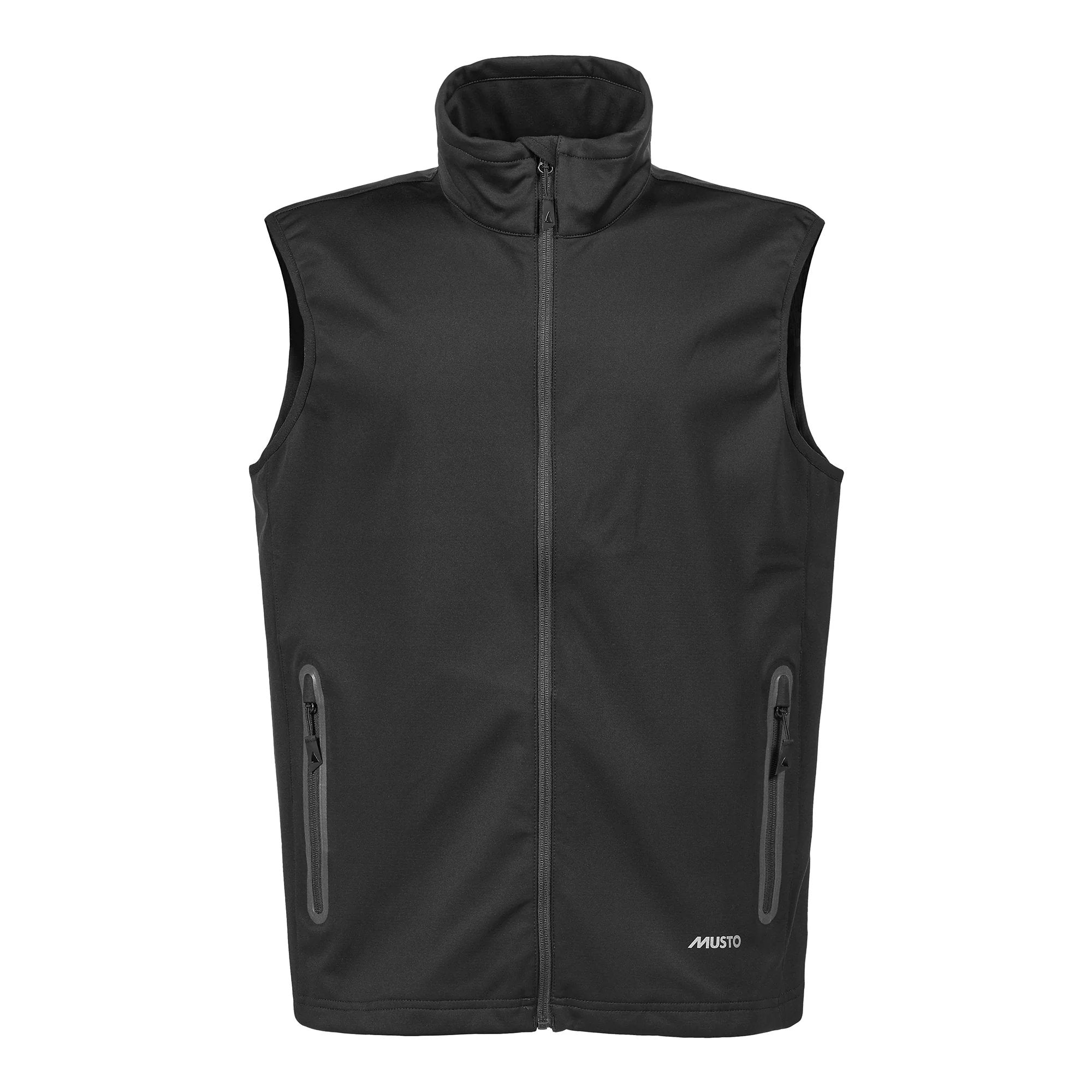 MUSTO Essential Softshell Gilet BLACK (Online only*) - Henry BucksCasual JacketsDS82128 - BLCK - SM
