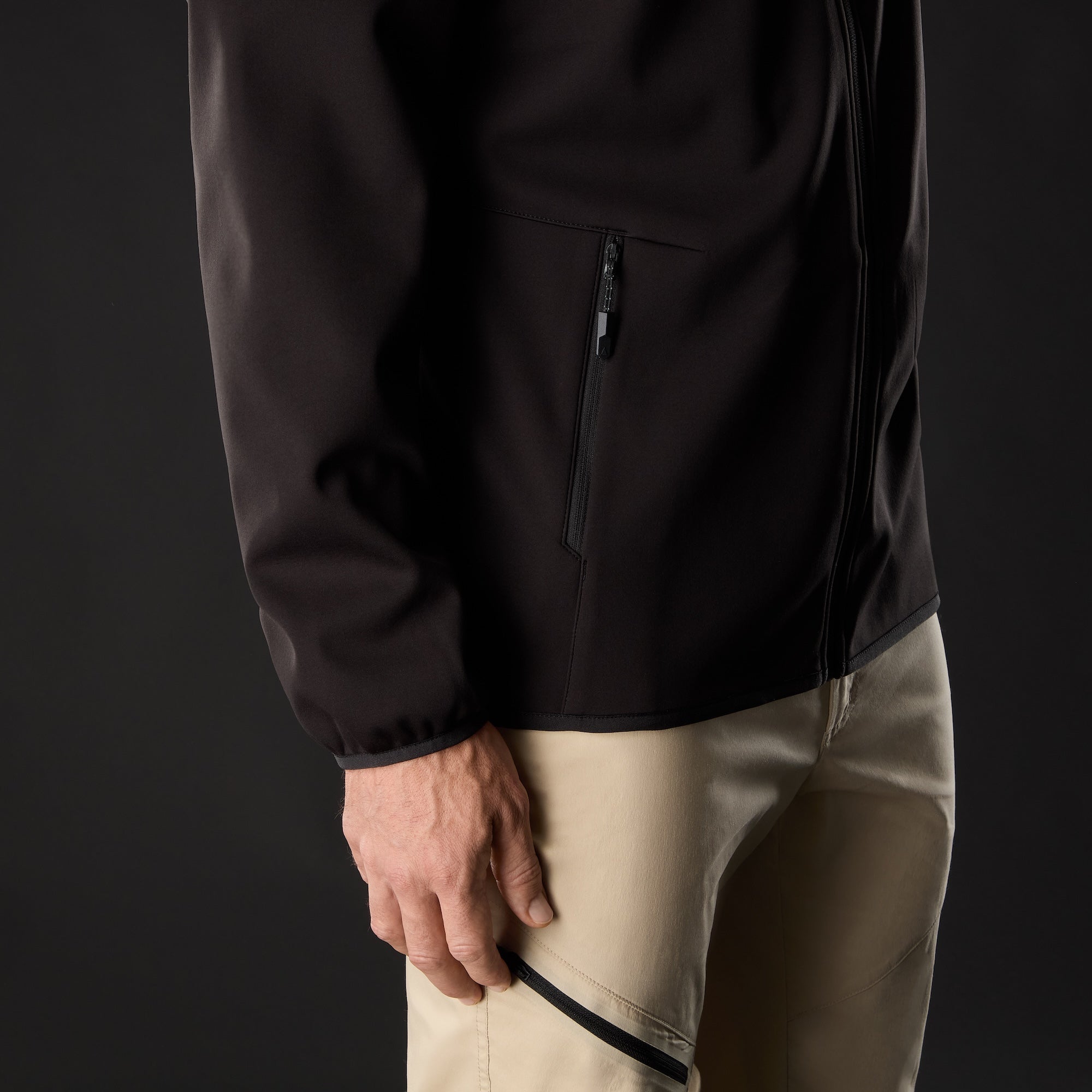 MUSTO Evo Crew Softshell Jacket BLACK (Online only*) - Henry Bucks