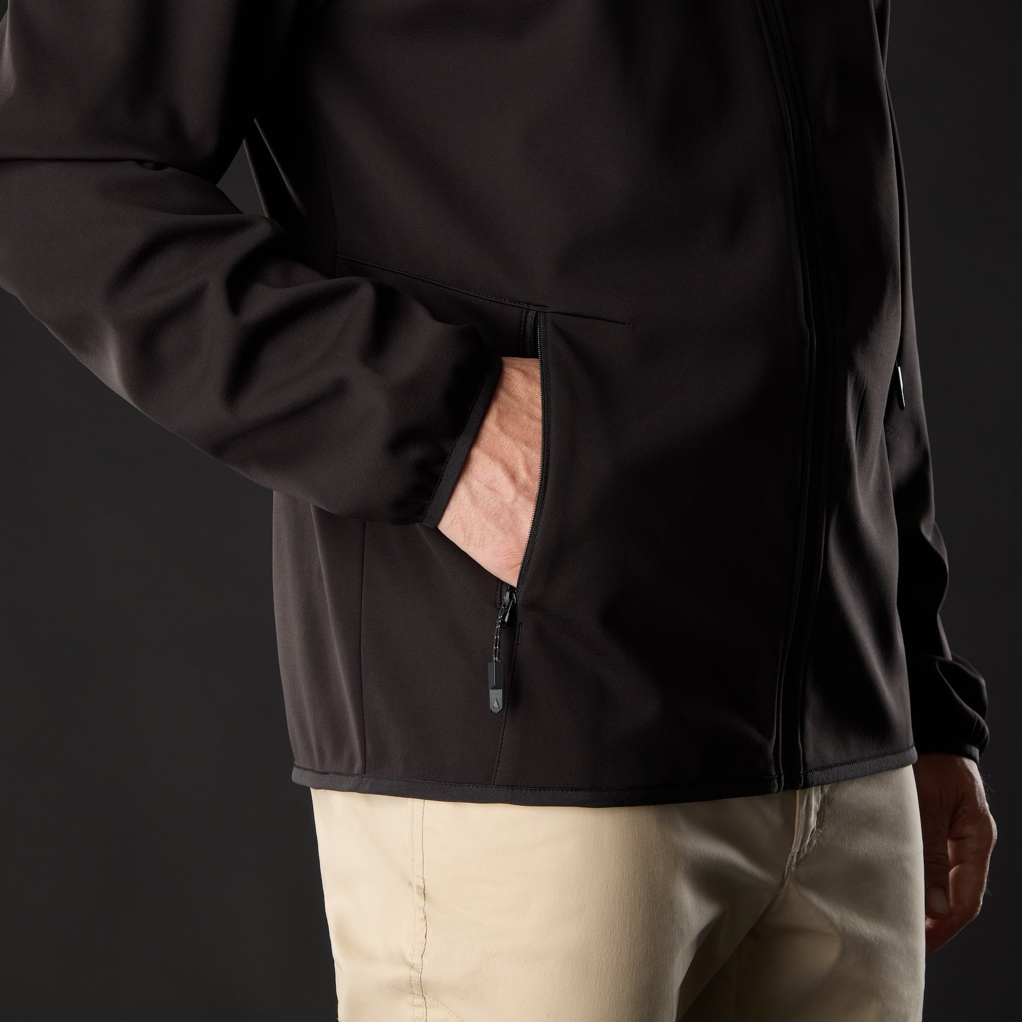 MUSTO Evo Crew Softshell Jacket BLACK (Online only*) - Henry Bucks