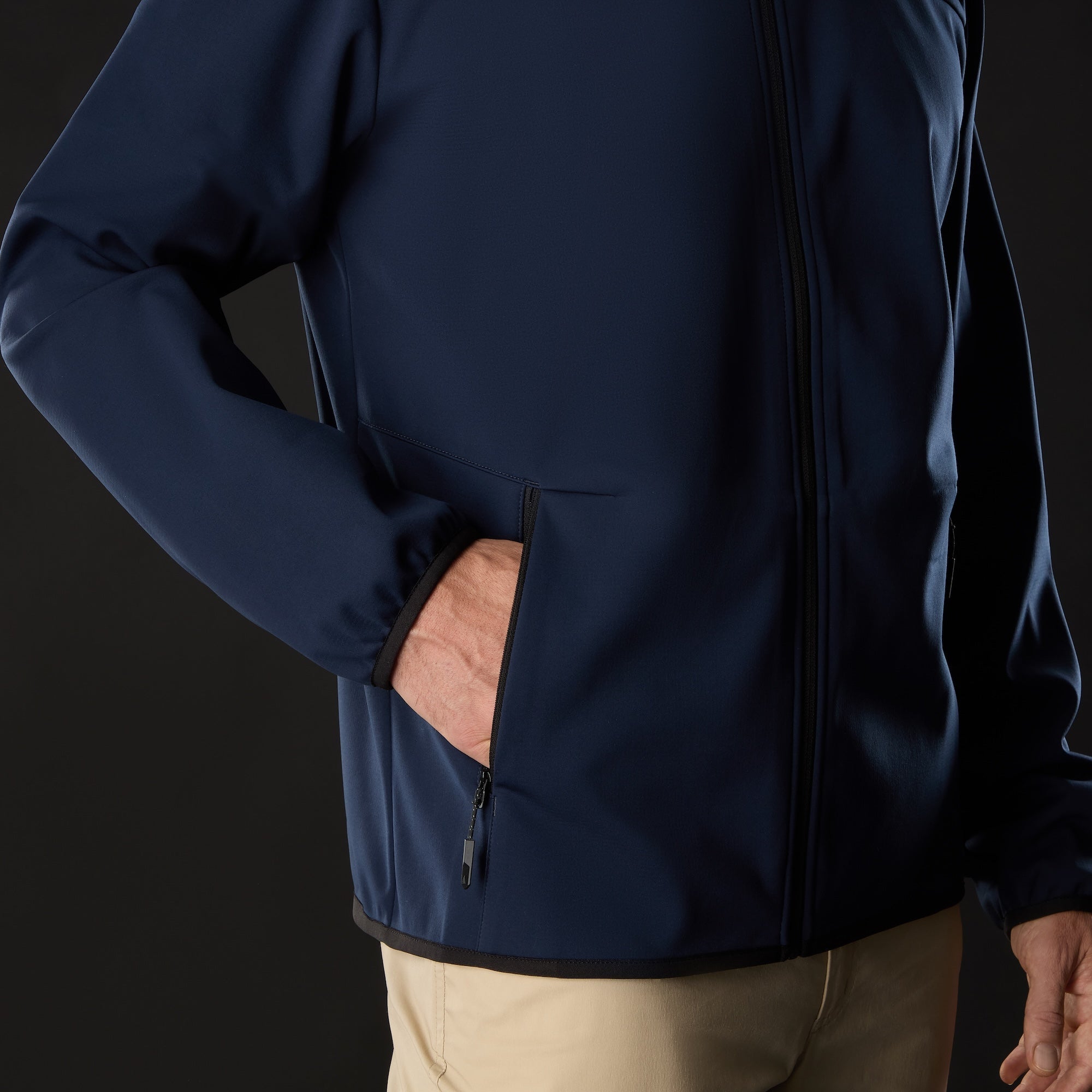 MUSTO Evo Crew Softshell Jacket NAVY (Online only*) - Henry Bucks