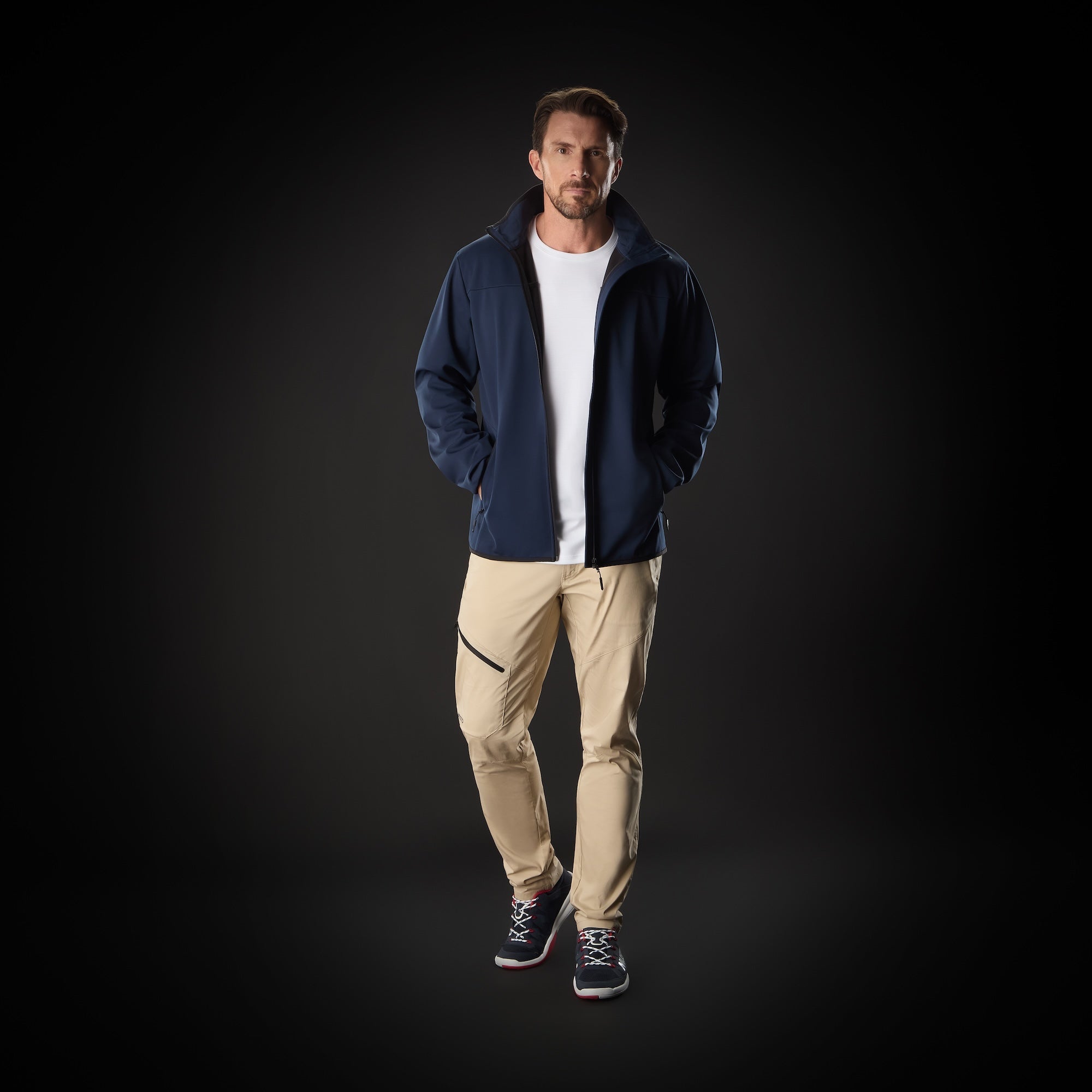 MUSTO Evo Crew Softshell Jacket NAVY (Online only*) - Henry Bucks