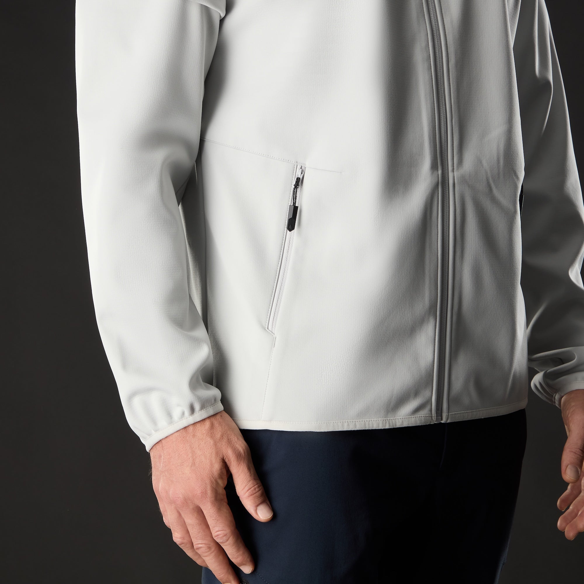 MUSTO Evo Crew Softshell Jacket PLATINUM (Online only*) - Henry Bucks