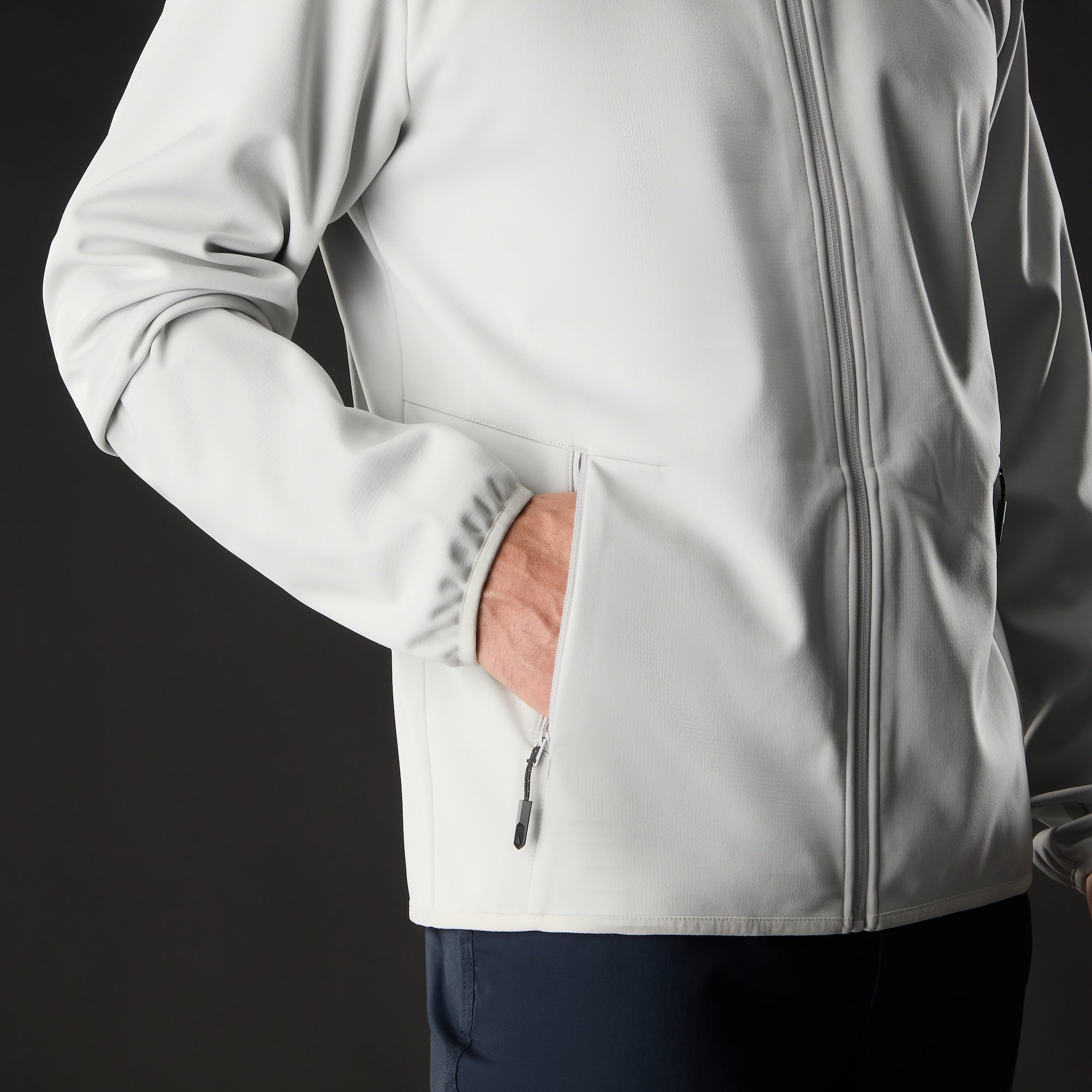 MUSTO Evo Crew Softshell Jacket PLATINUM (Online only*) - Henry Bucks