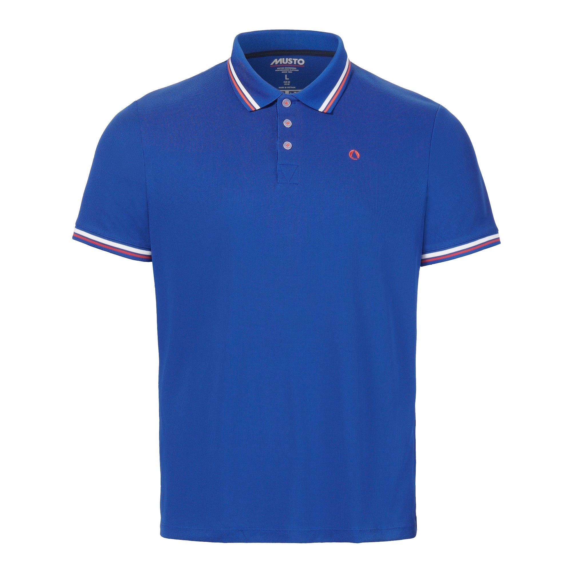 MUSTO Evo Pro Lite Short Sleeve Polo BLUE (Online only*) - Henry Bucks