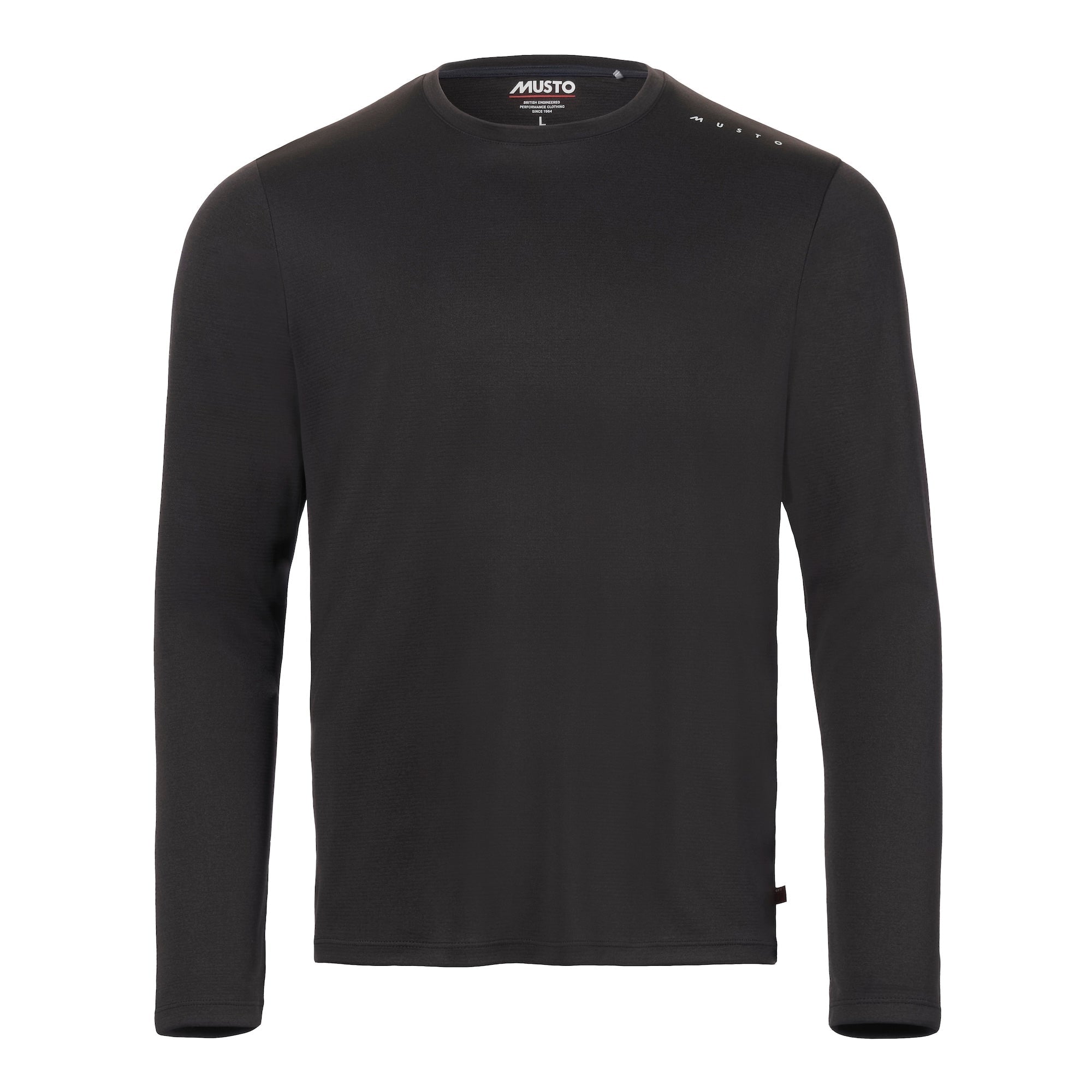 MUSTO Evo Sunblock Long Sleeve T-Shirt BLACK (Online only*) - Henry Bucks