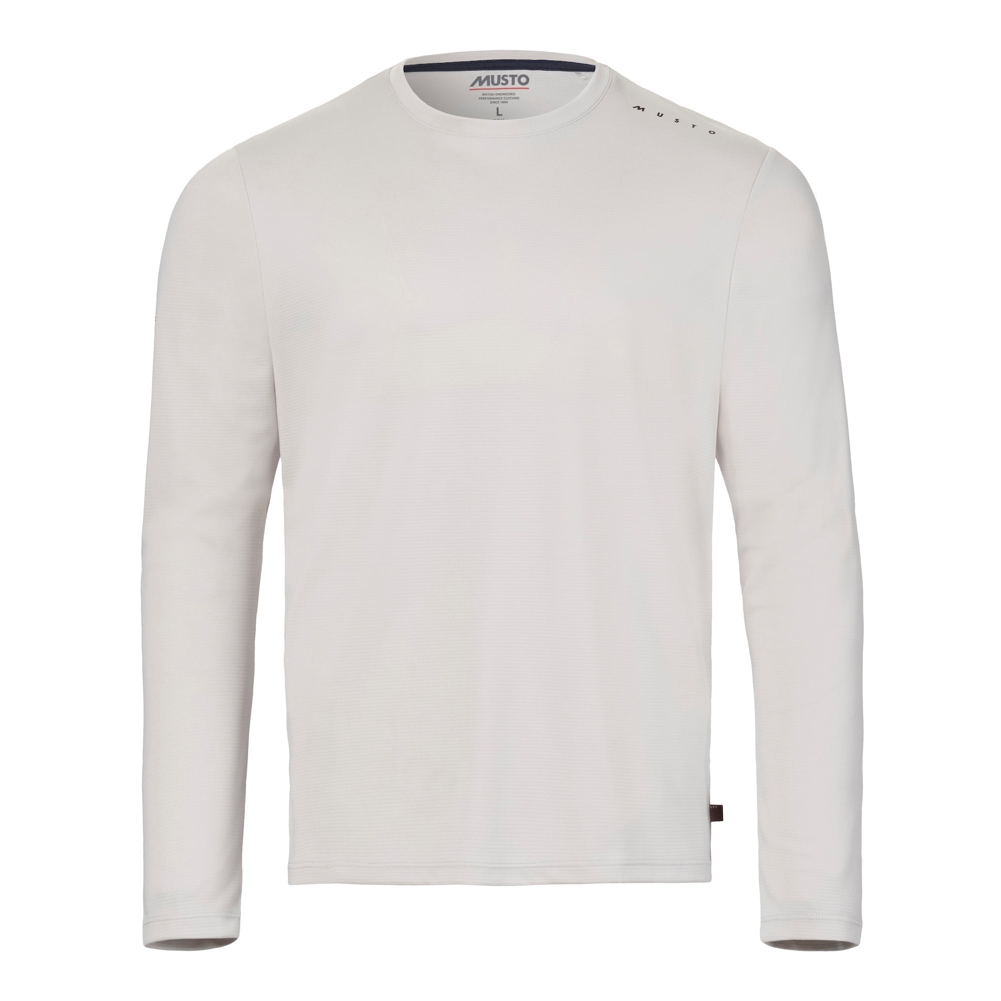 MUSTO Evo Sunblock Long Sleeve T-Shirt PLATINUM (Online only*) - Henry Bucks