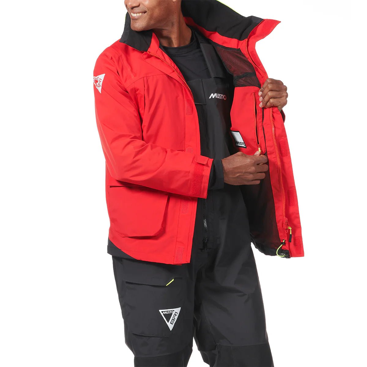 MUSTO Men's BR1 Channel Jacket TRUE RED (Online only*) - Henry Bucks