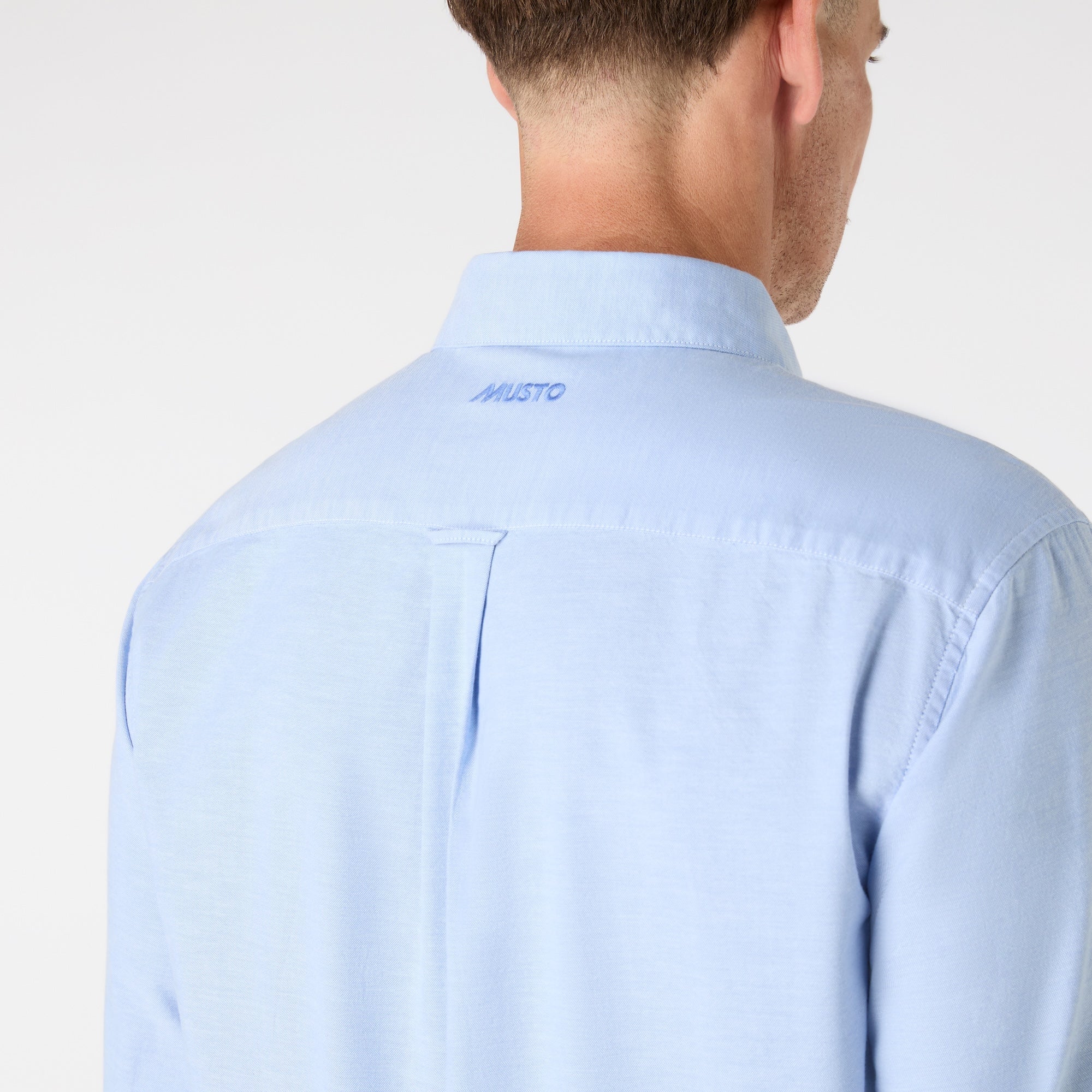MUSTO Original Oxford Shirt PALE BLUE (Online only*) - Henry Bucks