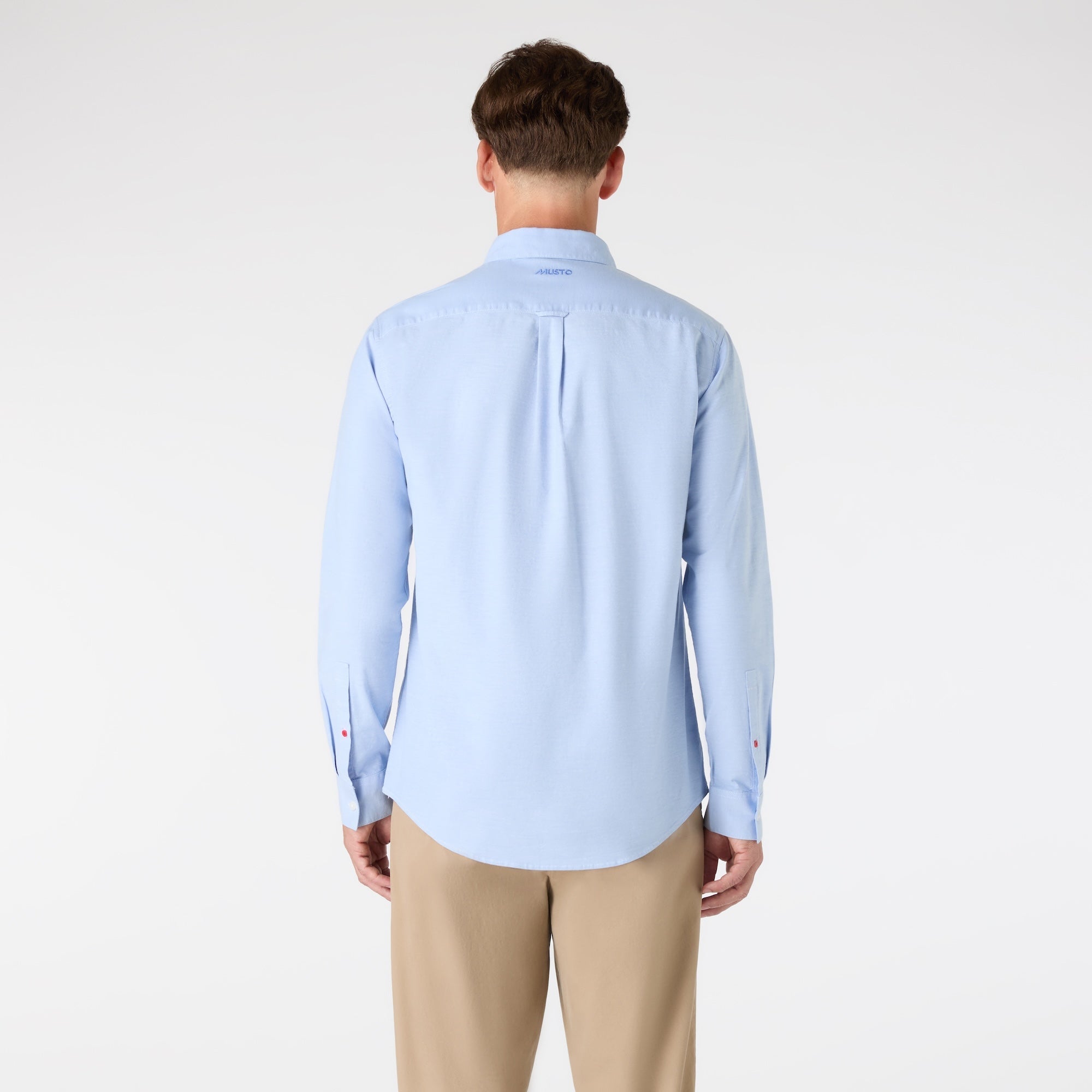 MUSTO Original Oxford Shirt PALE BLUE (Online only*) - Henry Bucks