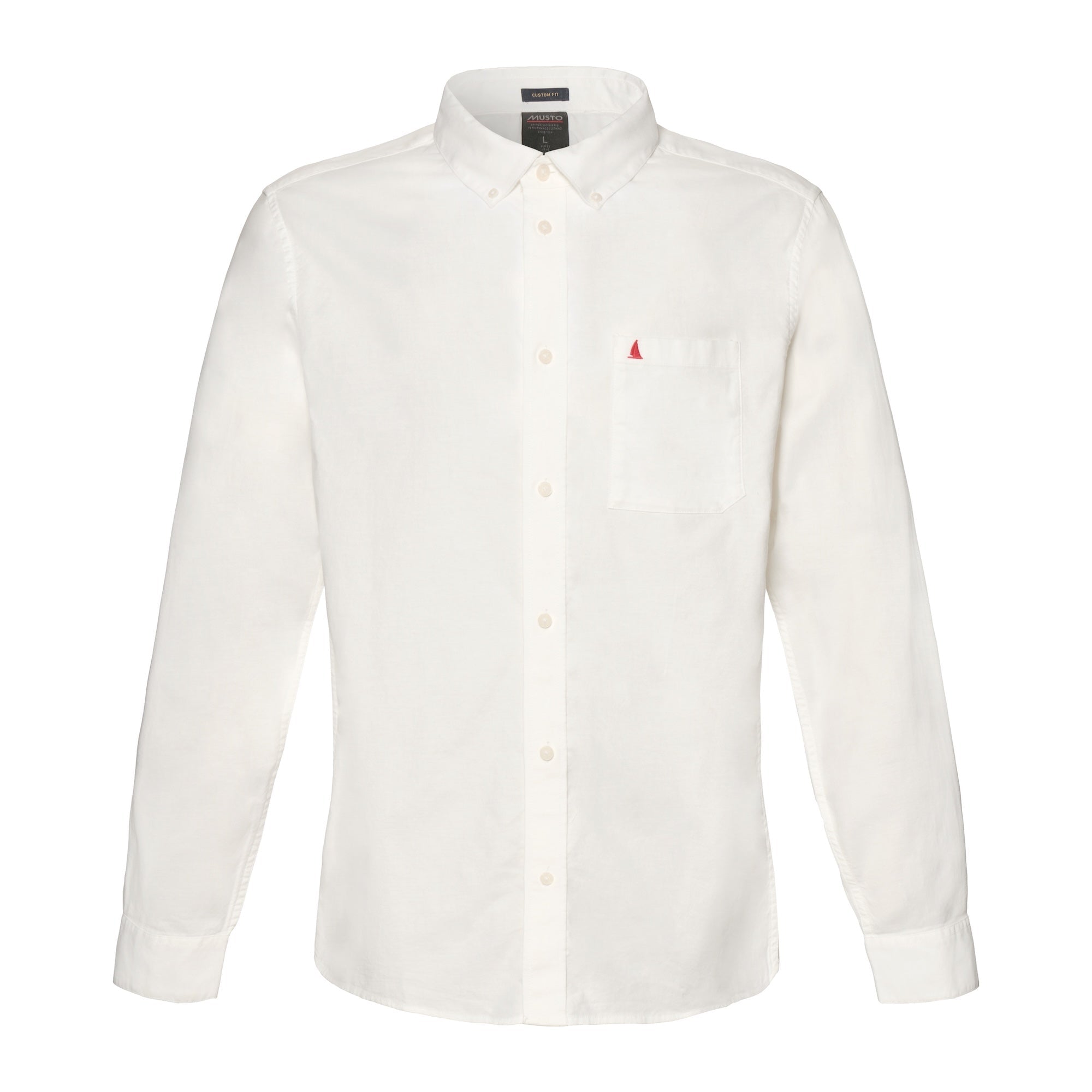 MUSTO Original Oxford Shirt WHITE (Online only*) - Henry Bucks