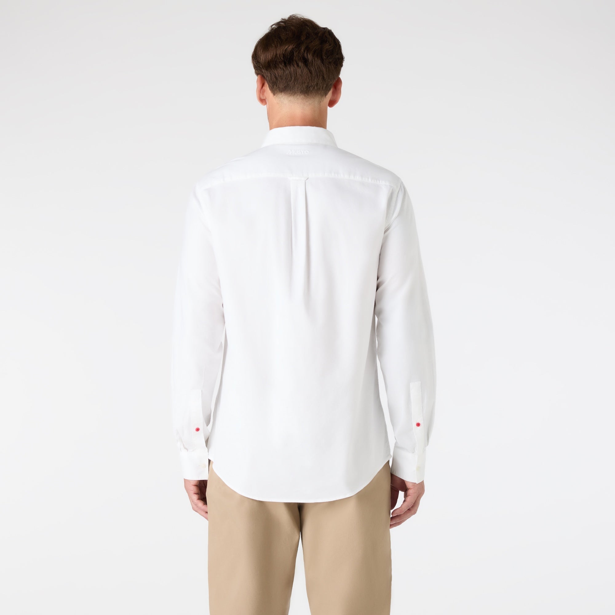MUSTO Original Oxford Shirt WHITE (Online only*) - Henry Bucks