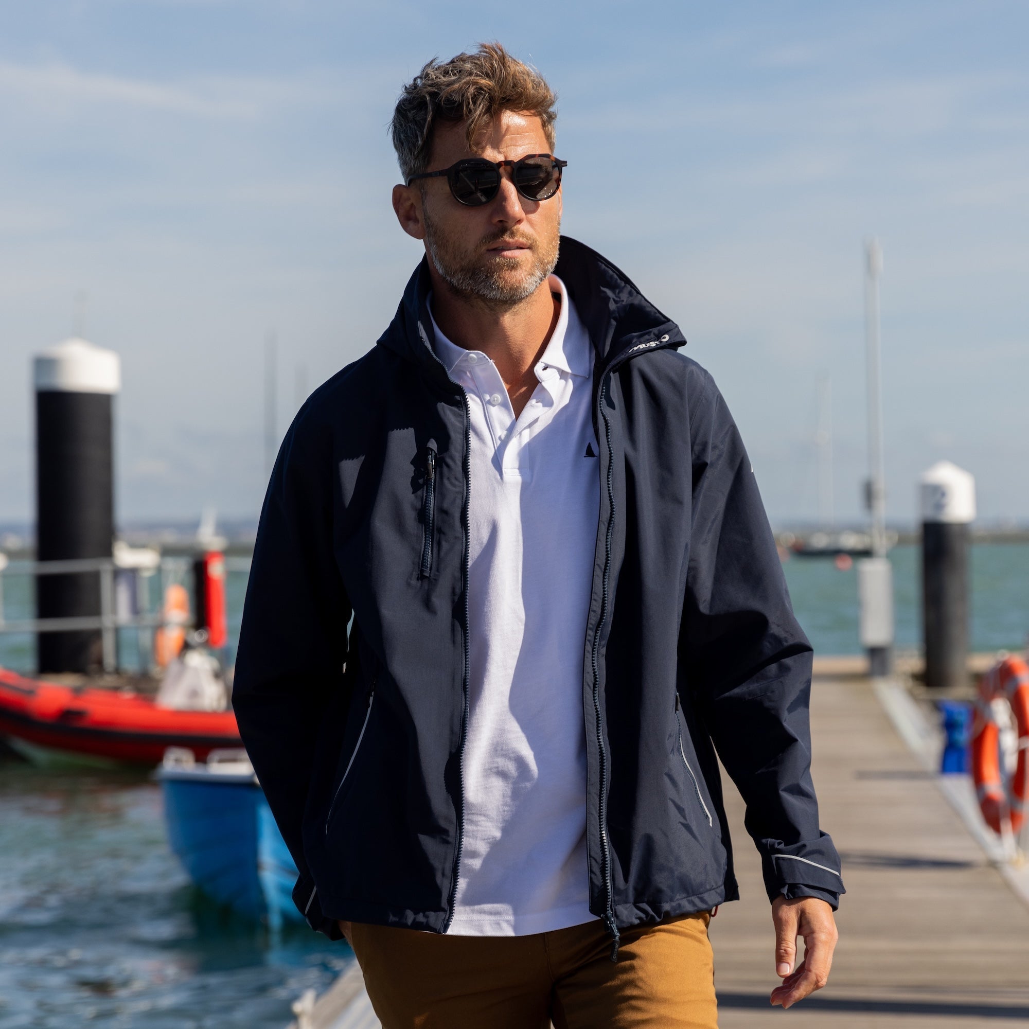 MUSTO Sardinia Jacket NAVY (Online only*) - Henry Bucks
