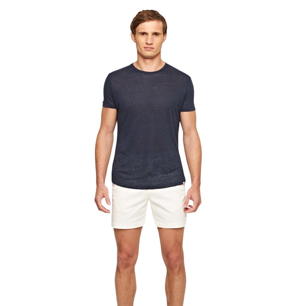 ORLEBAR BROWN Cotton Stretch Shorts CREAM - Henry Bucks