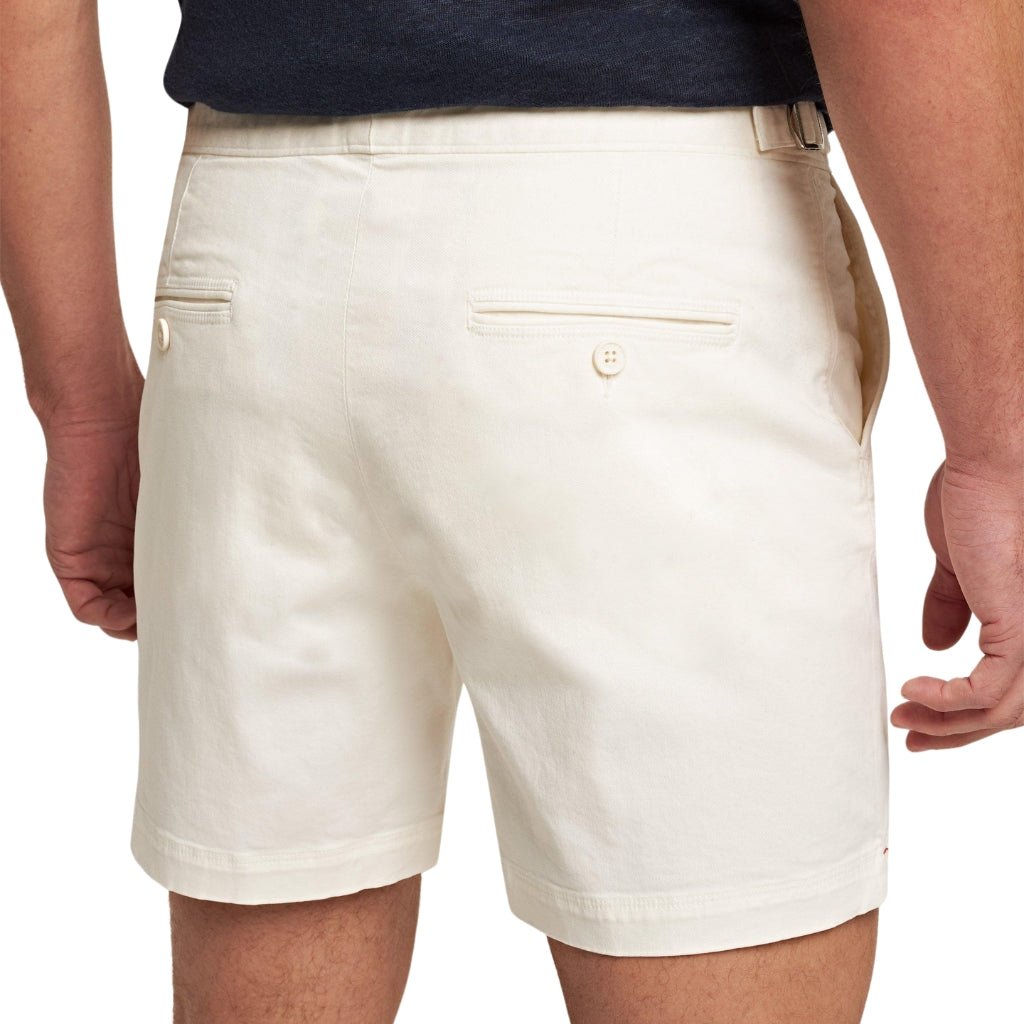 ORLEBAR BROWN Cotton Stretch Shorts CREAM - Henry Bucks