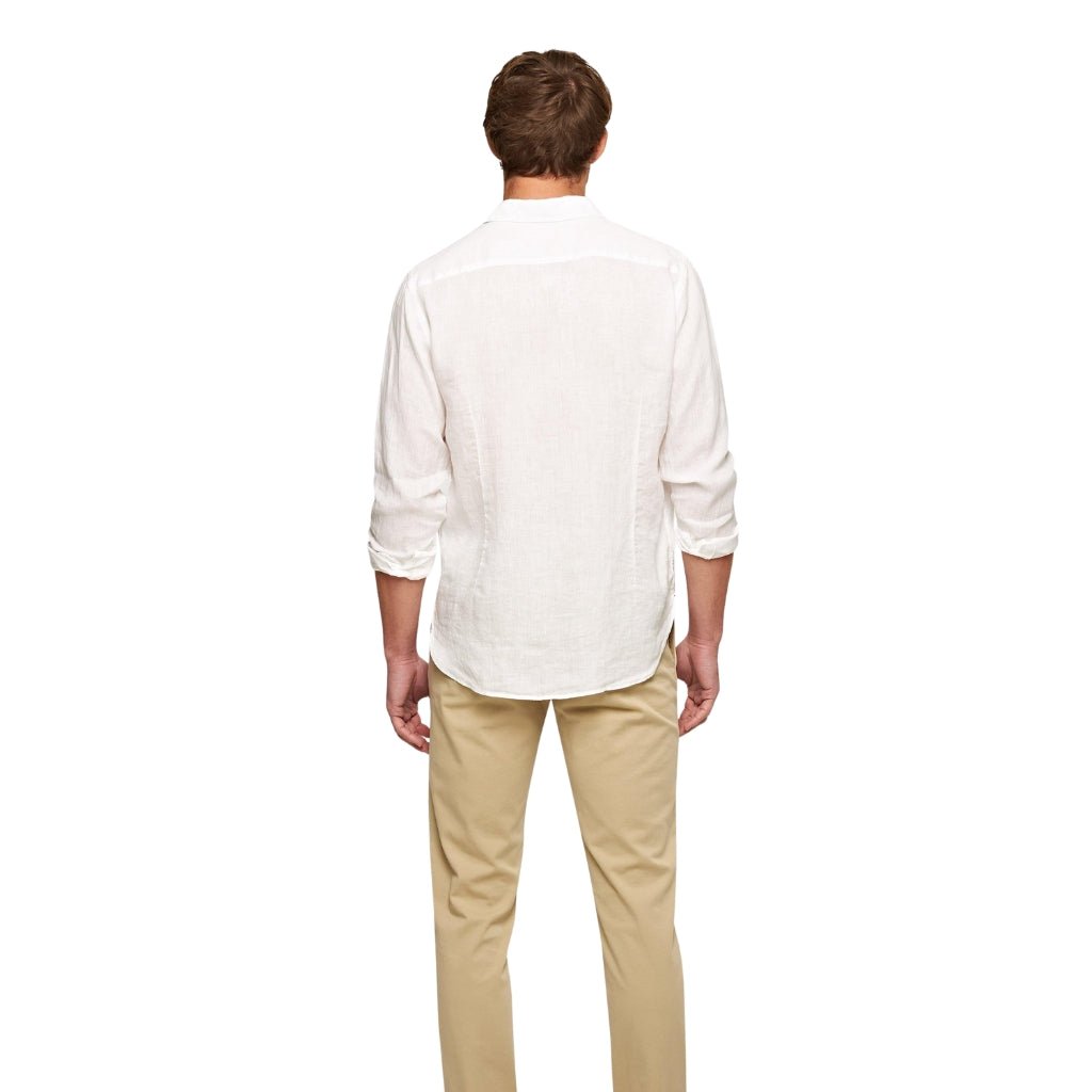 ORLEBAR BROWN Giles Linen Shirt WHITE - Henry Bucks