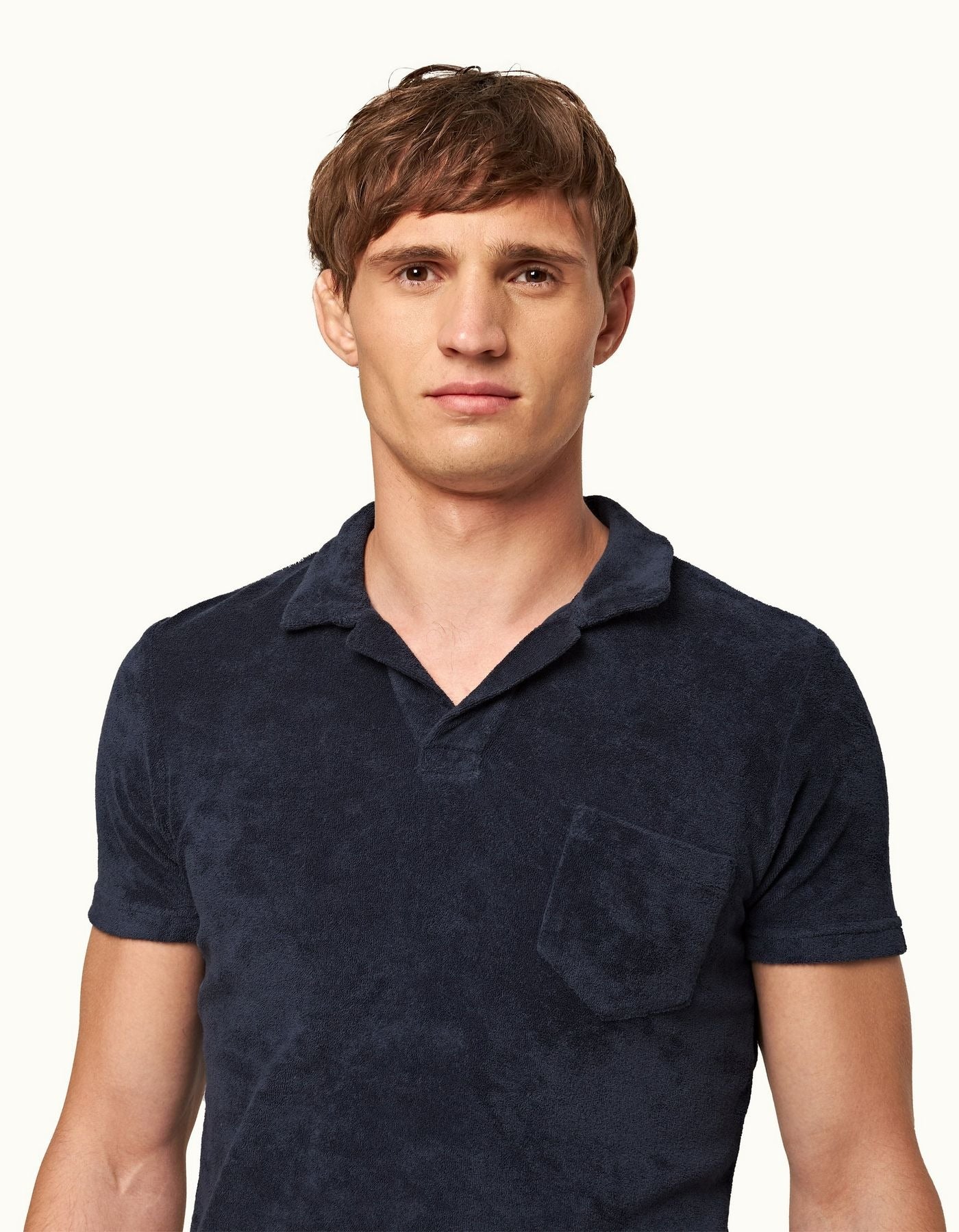 ORLEBAR BROWN Mens Cotton Polo NAVY - Henry Bucks