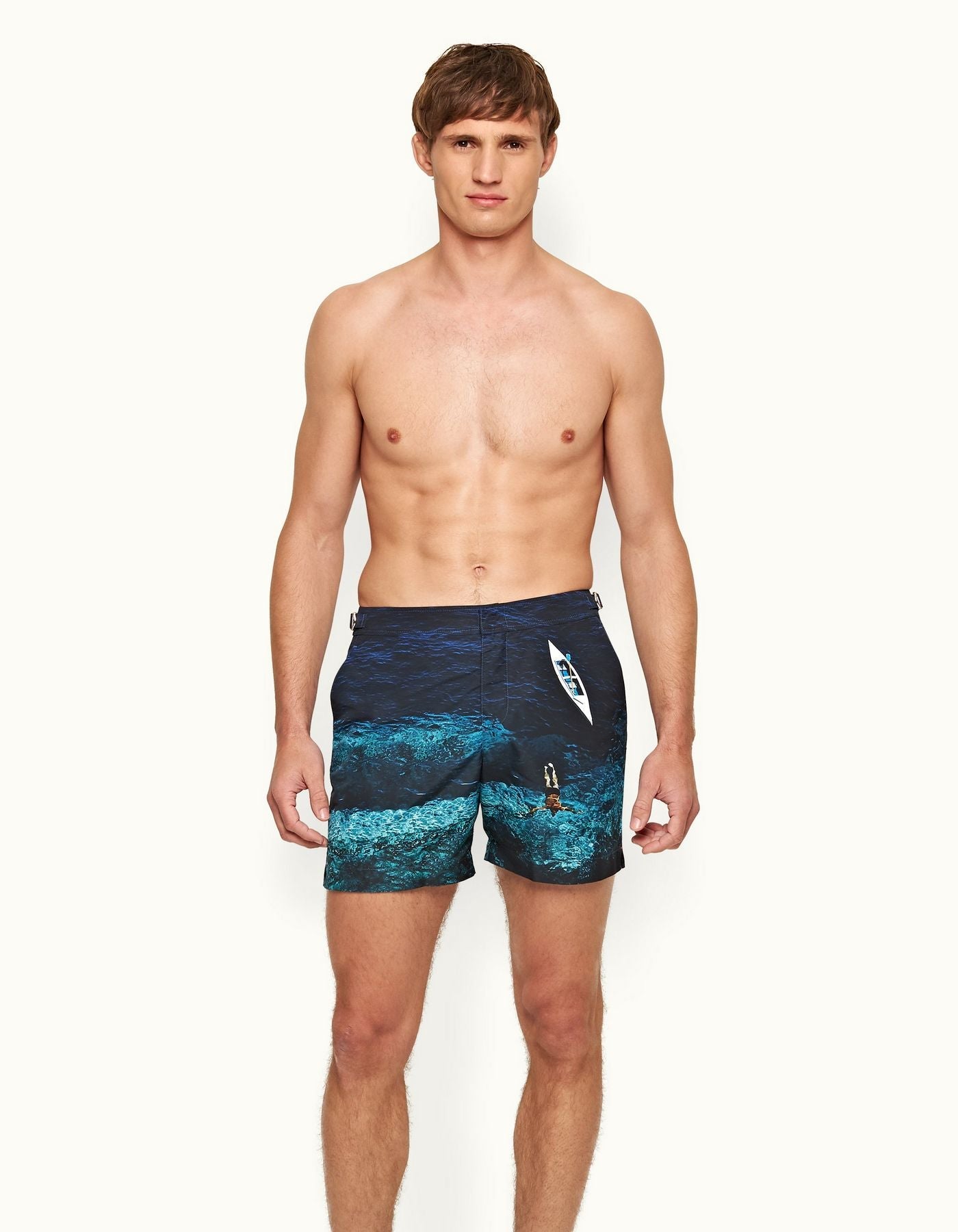 ORLEBAR BROWN Mens Swim Shorts BLUE MULTI - Henry Bucks