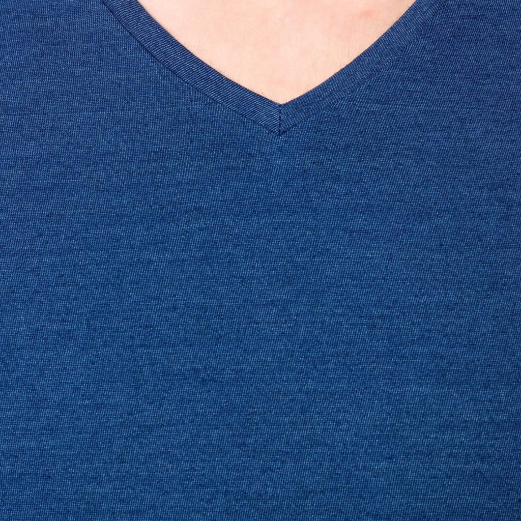 ORLEBAR BROWN V Neck T-Shirt BLUE - Henry Bucks