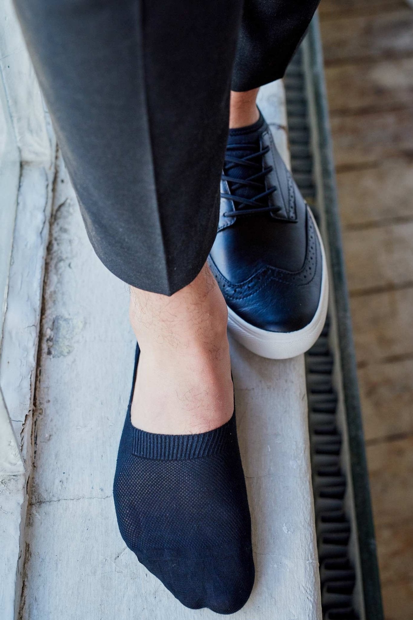 PANTHERELLA Invisible Men's Socks NAVY - Henry BucksSocks17SS220016 - NAVY - MED