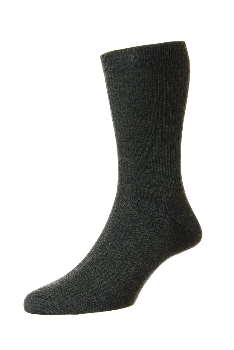 PANTHERELLA Wool Blend Socks CHARCOAL - Henry BucksSocks1700501 - CHCL - MED