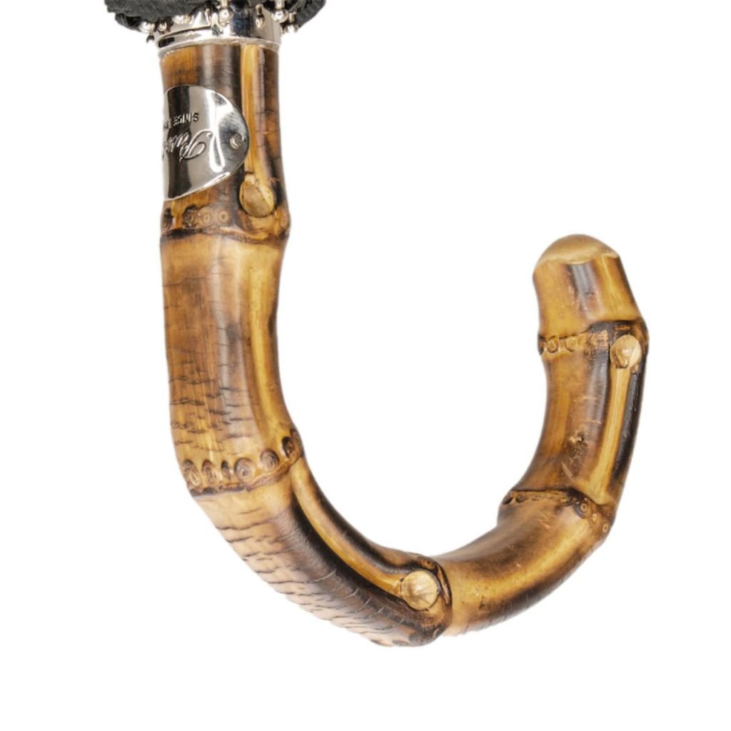 Pasotti Black Folding Umbrella - Henry Bucks