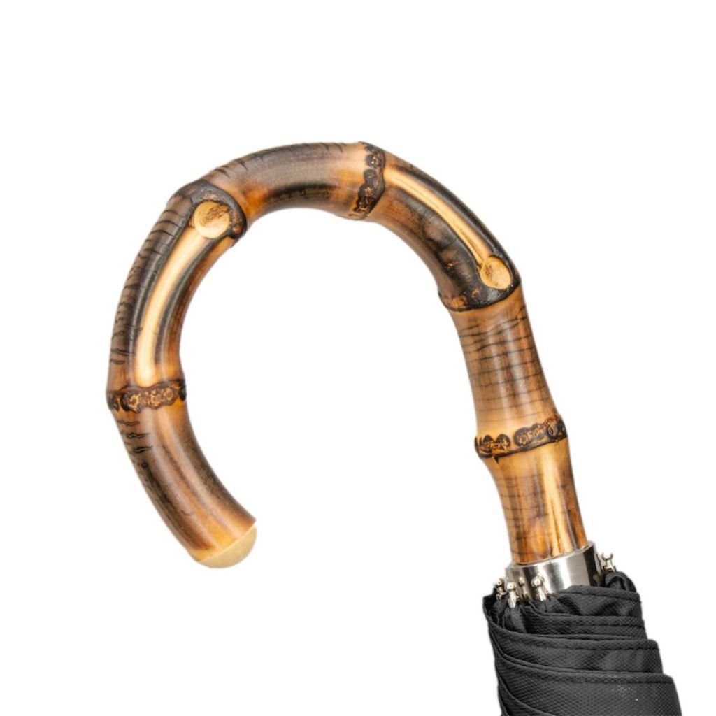 Pasotti Black Folding Umbrella - Henry Bucks