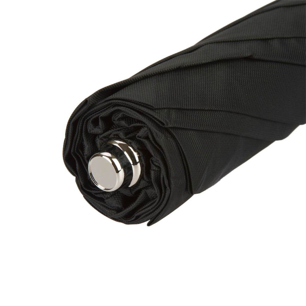 Pasotti Black Folding Umbrella - Henry Bucks