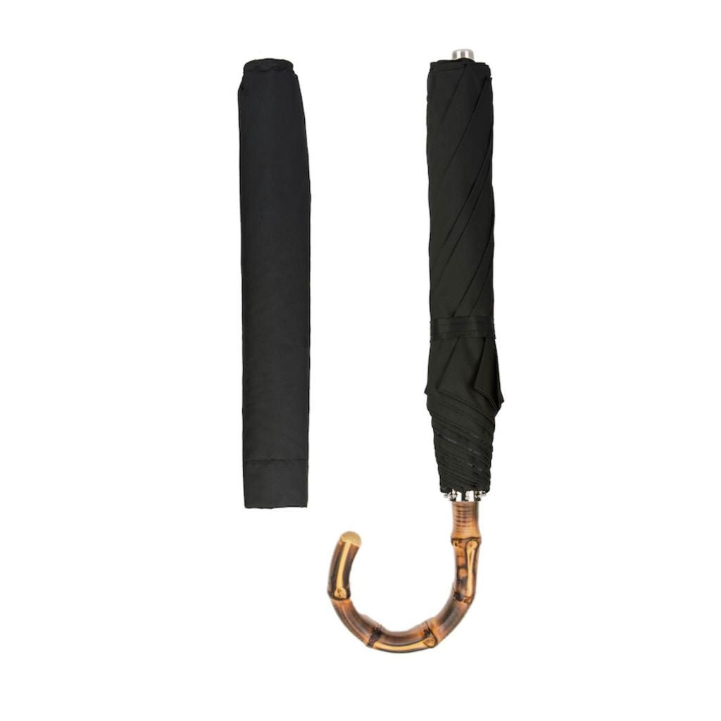 Pasotti Black Folding Umbrella - Henry Bucks