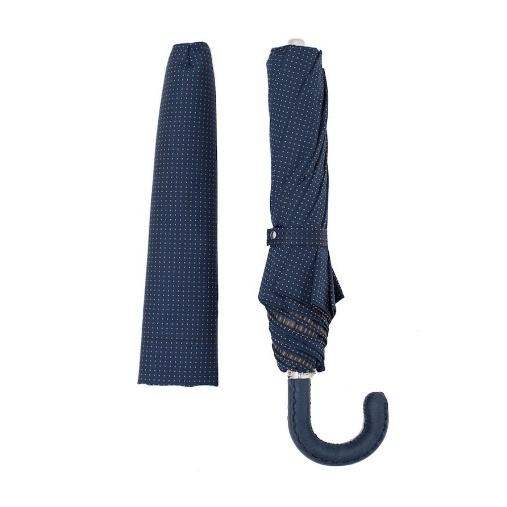 Pasotti Blue Folding Umbrella - Henry Bucks