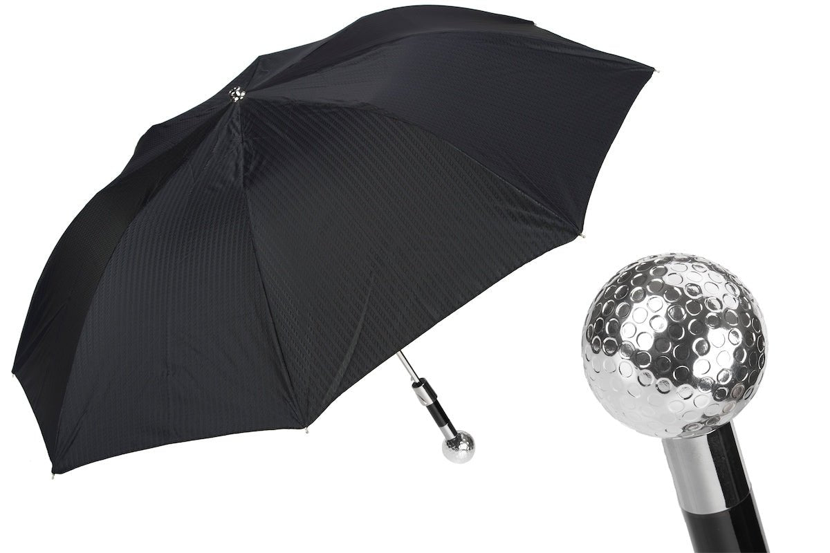 PASOTTI Golf Ball Umbrella BLACK - Henry BucksUmbrellas69SS230020 - BLCK