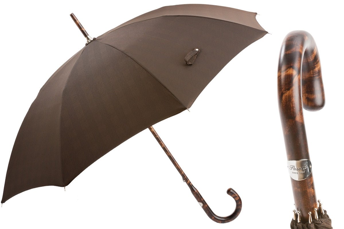 PASOTTI Milford Lux Umbrella BROWN - Henry BucksUmbrellas69SS230025 - BRWN