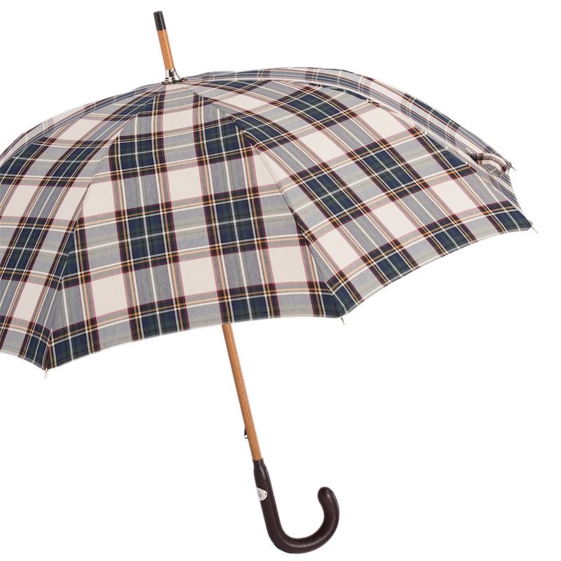 PASOTTI Tartan Lux Umbrella BROWN - Henry BucksUmbrellas69SS230026 - TART