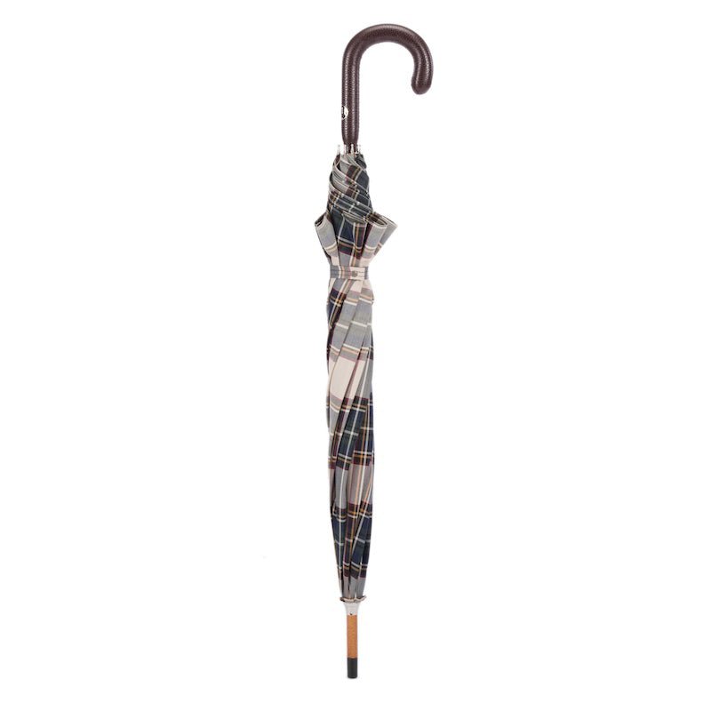 PASOTTI Tartan Lux Umbrella BROWN - Henry BucksUmbrellas69SS230026 - TART