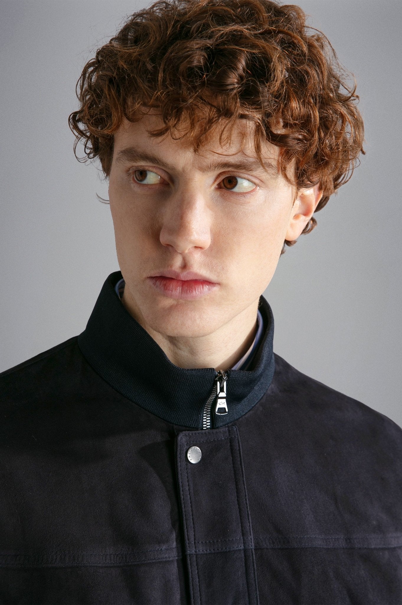 PAUL & SHARK Aqua Leather Suede Bomber NAVY REG - Henry BucksCasual Jackets64SS240004 - NAVY - R - M