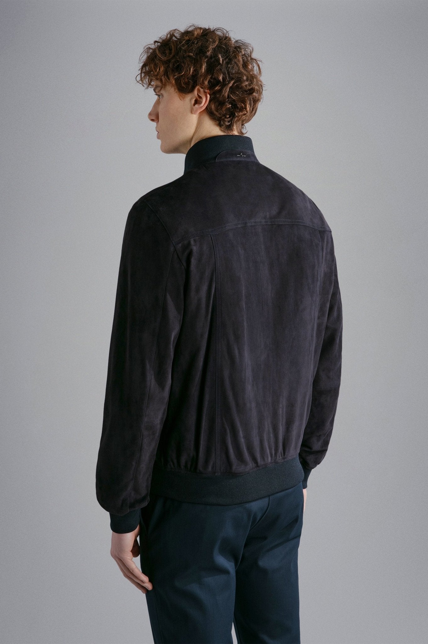 PAUL & SHARK Aqua Leather Suede Bomber NAVY REG - Henry BucksCasual Jackets64SS240004 - NAVY - R - M