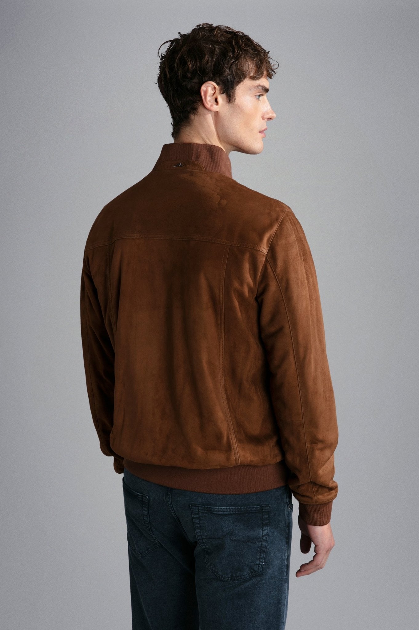 PAUL & SHARK Aqua Leather Suede Bomber RUST REG - Henry BucksCasual Jackets64SS240004 - RUST - R - M