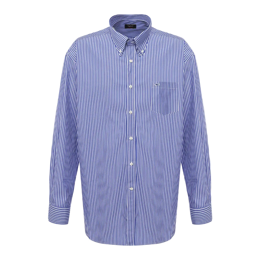 PAUL & SHARK Bankers Stripe Shirt NAVY/WHITE - Henry BucksShirts38COP3005 - NVWH - 39