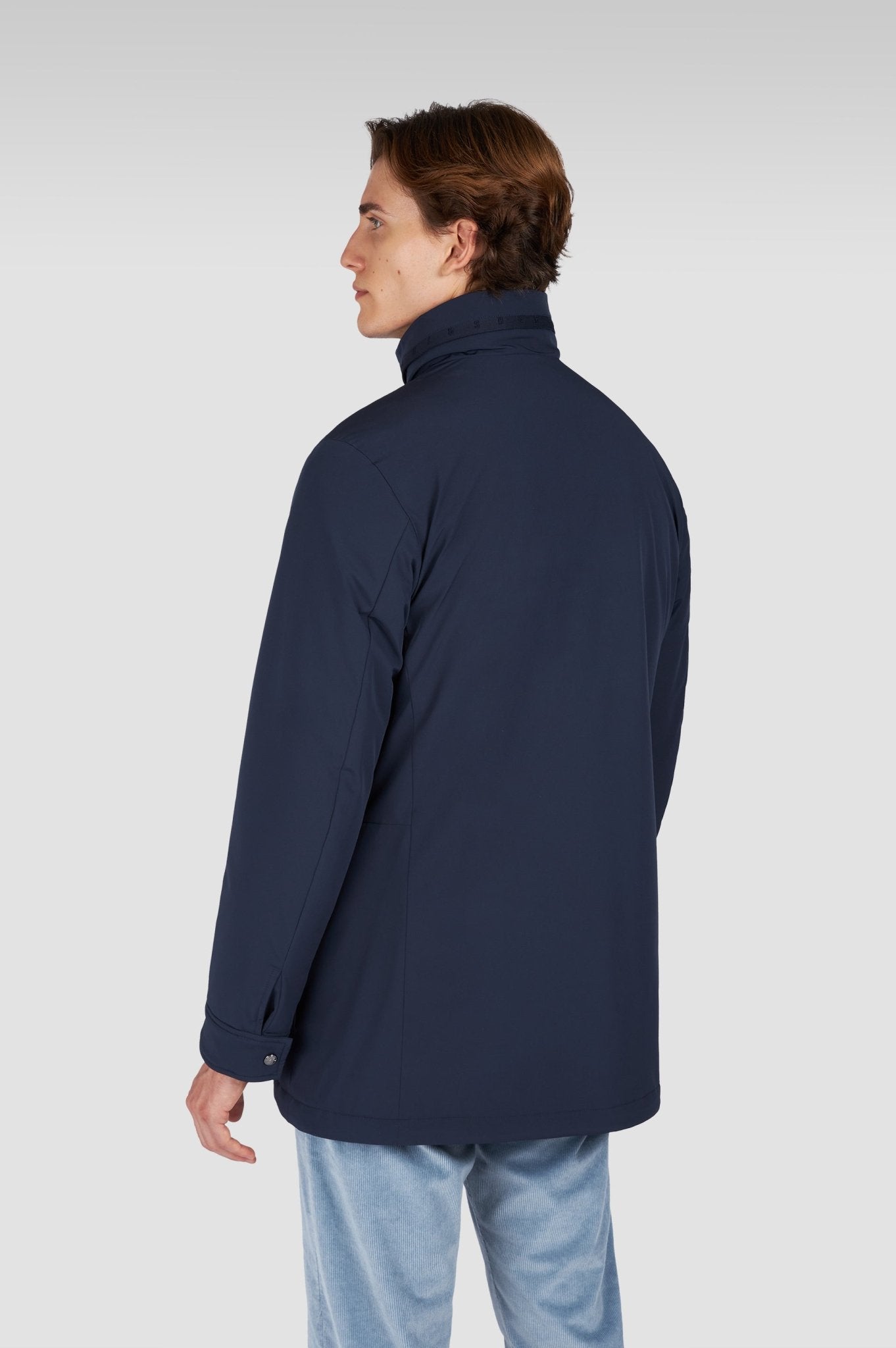 PAUL & SHARK Cashmere Car Coat NAVY - Henry Bucks