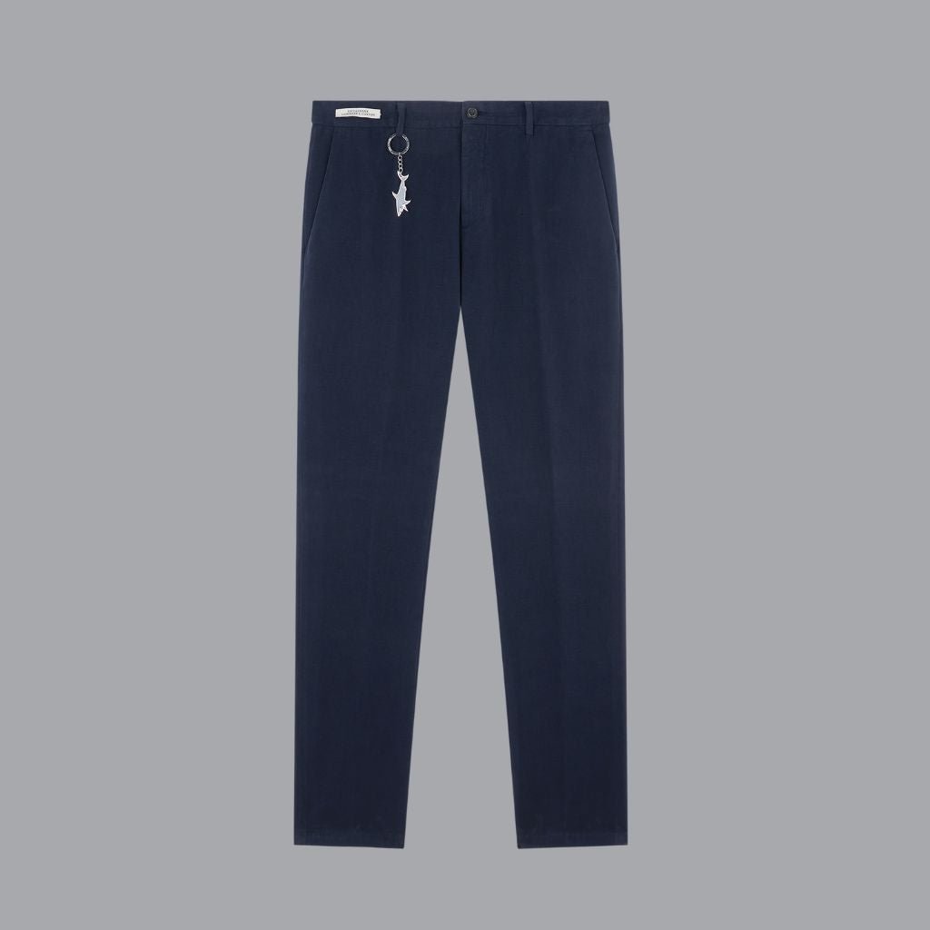 PAUL & SHARK Cotton & Cashmere Chinos NAVY REG - Henry Bucks