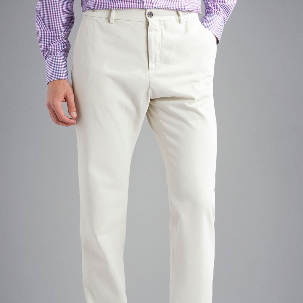 PAUL & SHARK Cotton & Cashmere Chinos STONE REG - Henry Bucks