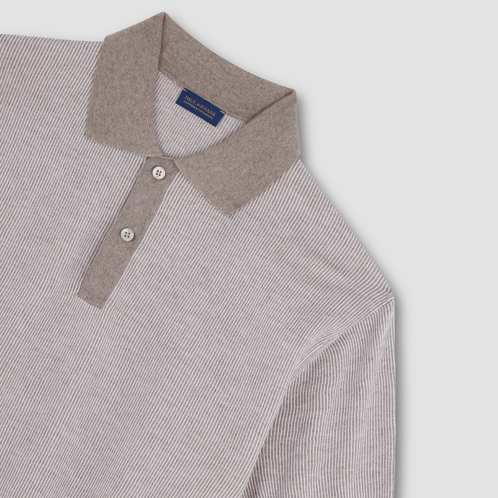 PAUL & SHARK Cotton Cashmere Polo BEIGE - Henry Bucks