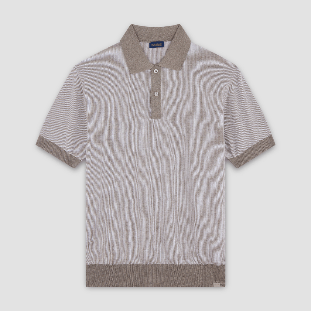 PAUL & SHARK Cotton Cashmere Polo BEIGE - Henry Bucks
