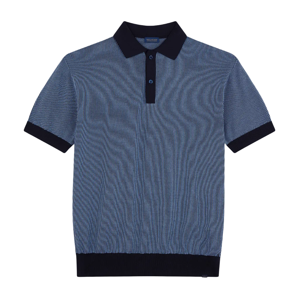 PAUL & SHARK Cotton Cashmere Polo NAVY - Henry Bucks