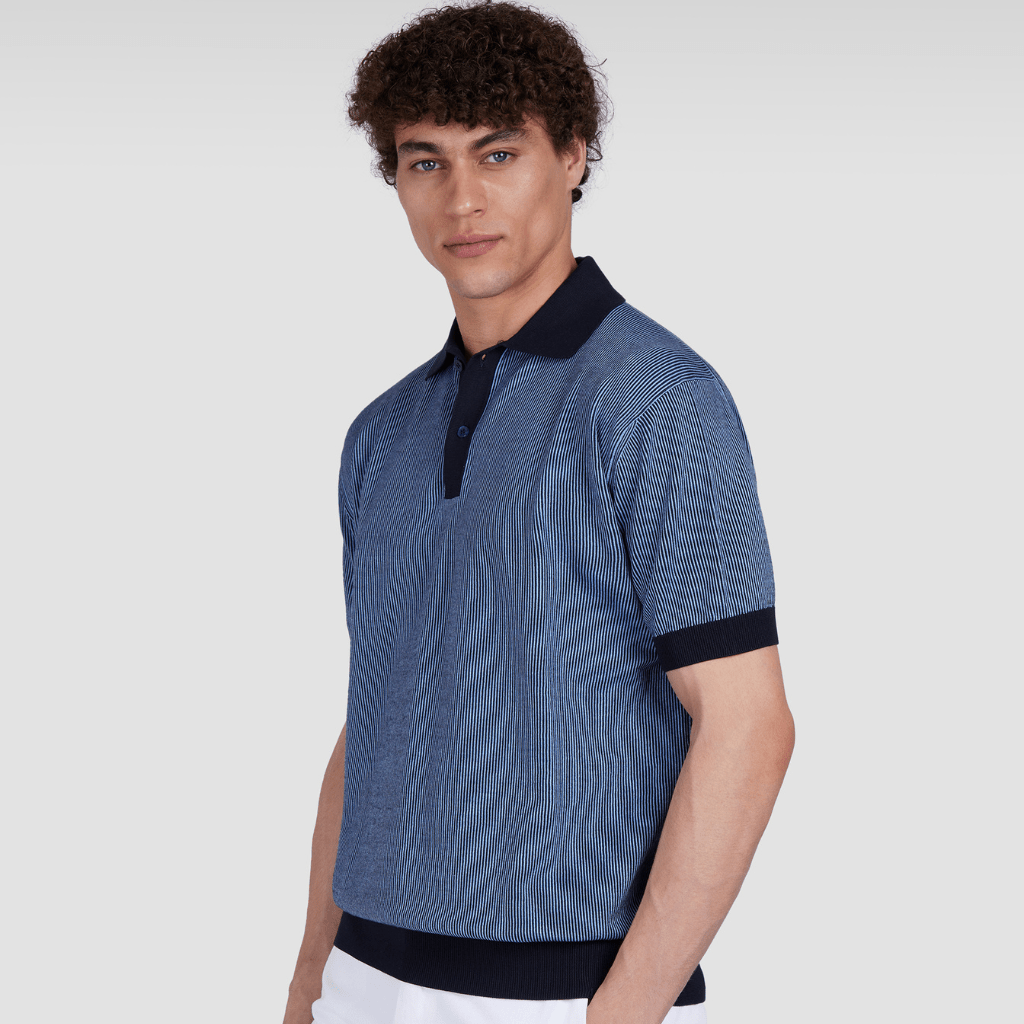 PAUL & SHARK Cotton Cashmere Polo NAVY - Henry Bucks