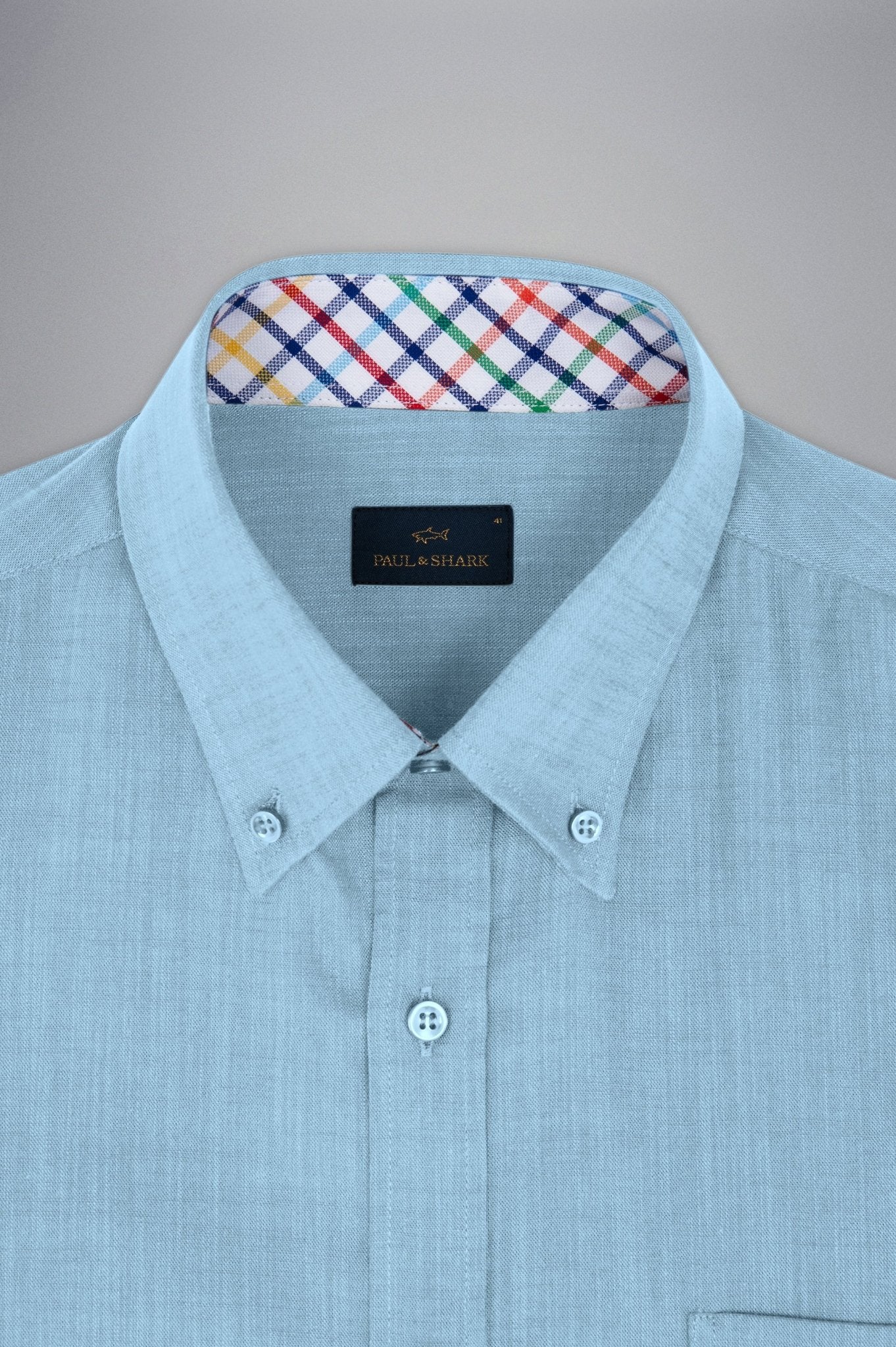 PAUL & SHARK Cotton Long Sleeve Shirt SKY BLUE - Henry Bucks