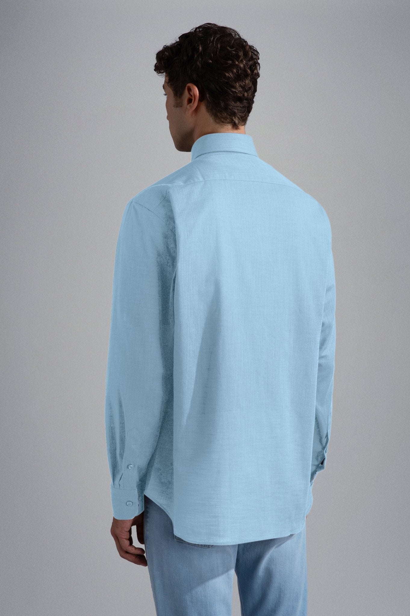 PAUL & SHARK Cotton Long Sleeve Shirt SKY BLUE - Henry Bucks