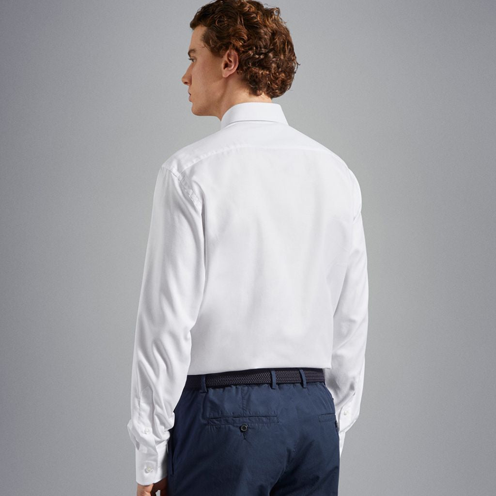 PAUL & SHARK Cotton Oxford Shirt WHITE - Henry Bucks