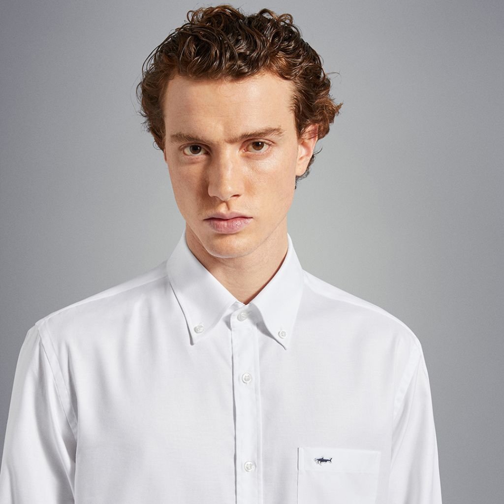 PAUL & SHARK Cotton Oxford Shirt WHITE - Henry Bucks