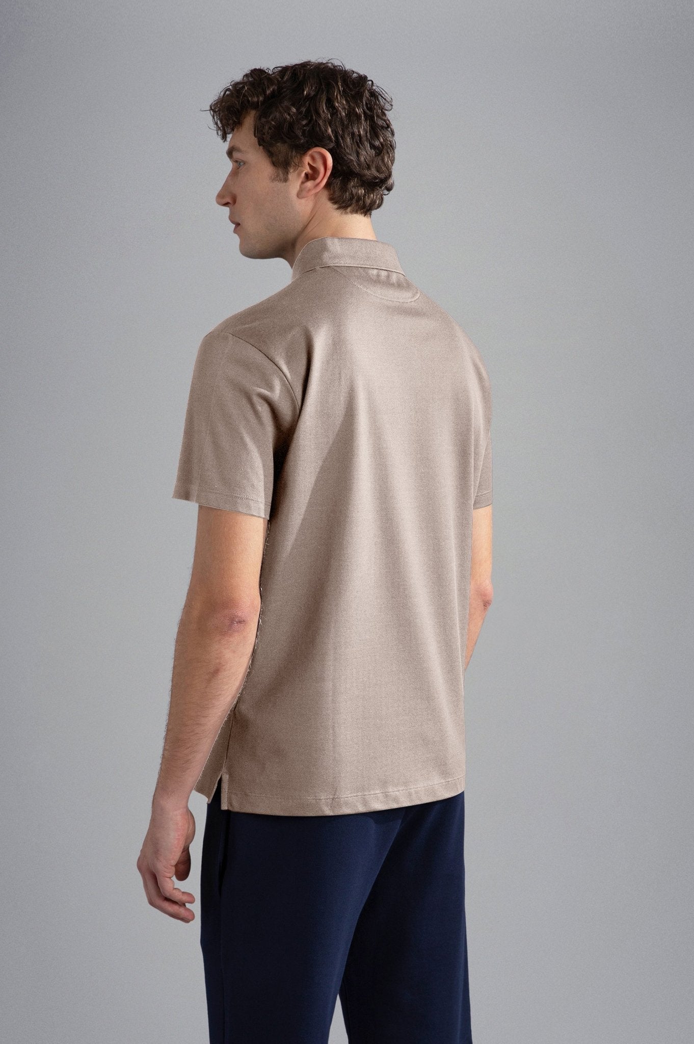 PAUL & SHARK Cotton Pique Polo Shirt ALMOND - Henry Bucks